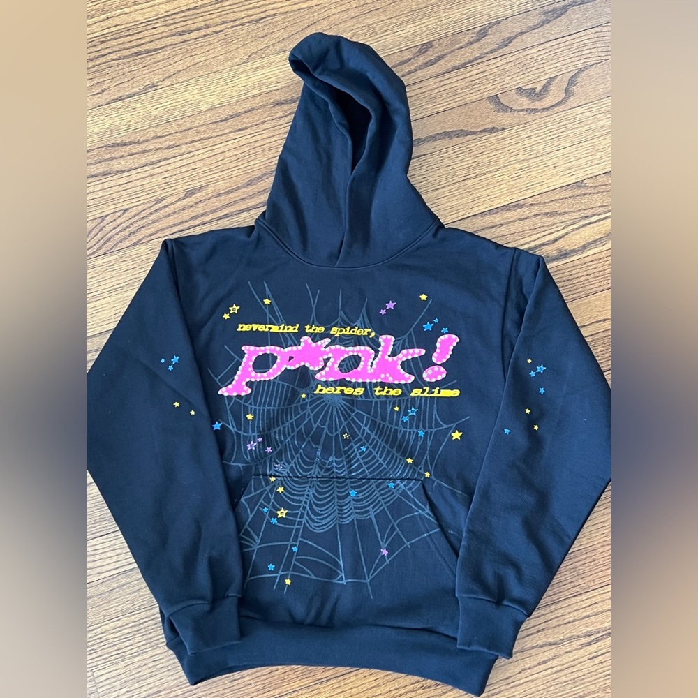 Sp5der P*nk Hoodie “Black”